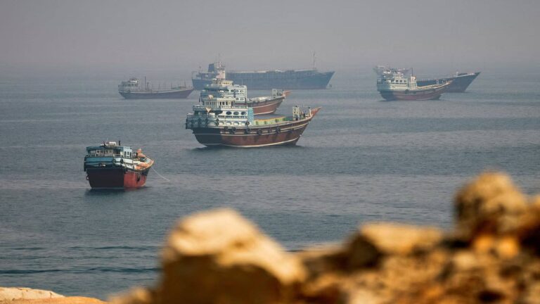 Vessels near the Strait of Hormuz, Musandam, Oman