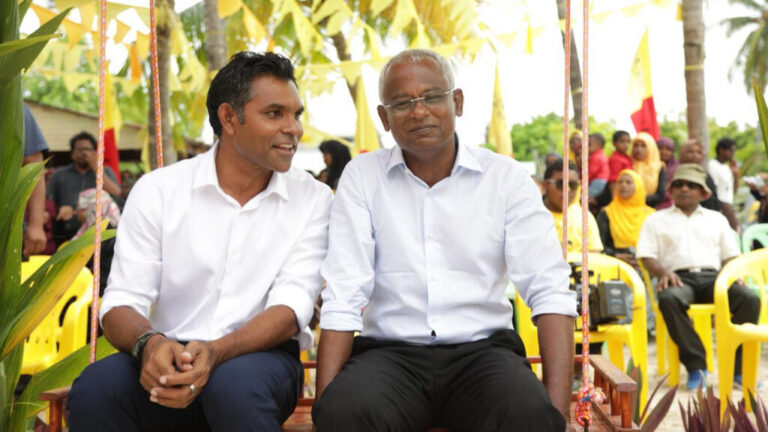 Faisal Naseem announces bid for MDP’s 2028 presidential primary, names Mayor Azim as running mate Former President Ibrahim Mohamed Solih and Faisal Naseem